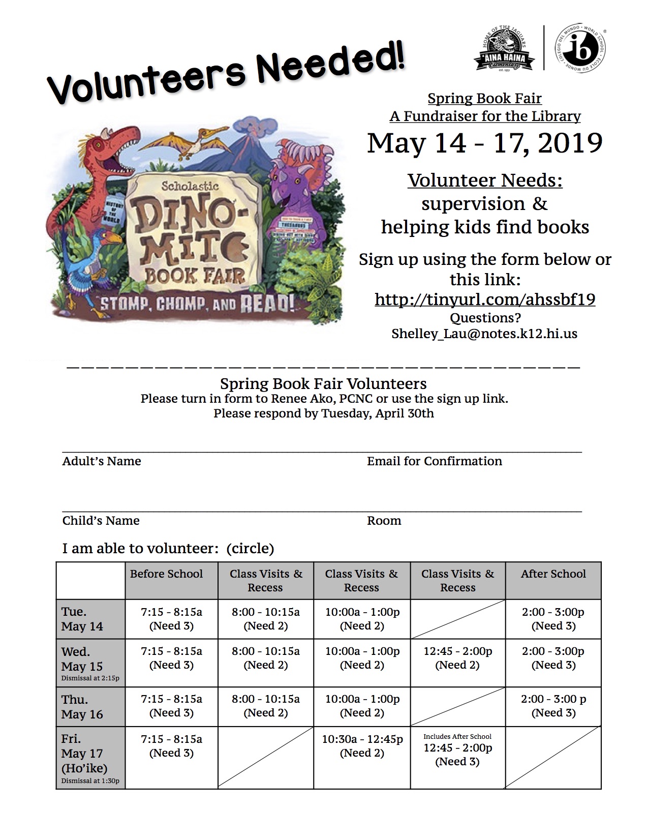 Book Fair Spring 2019