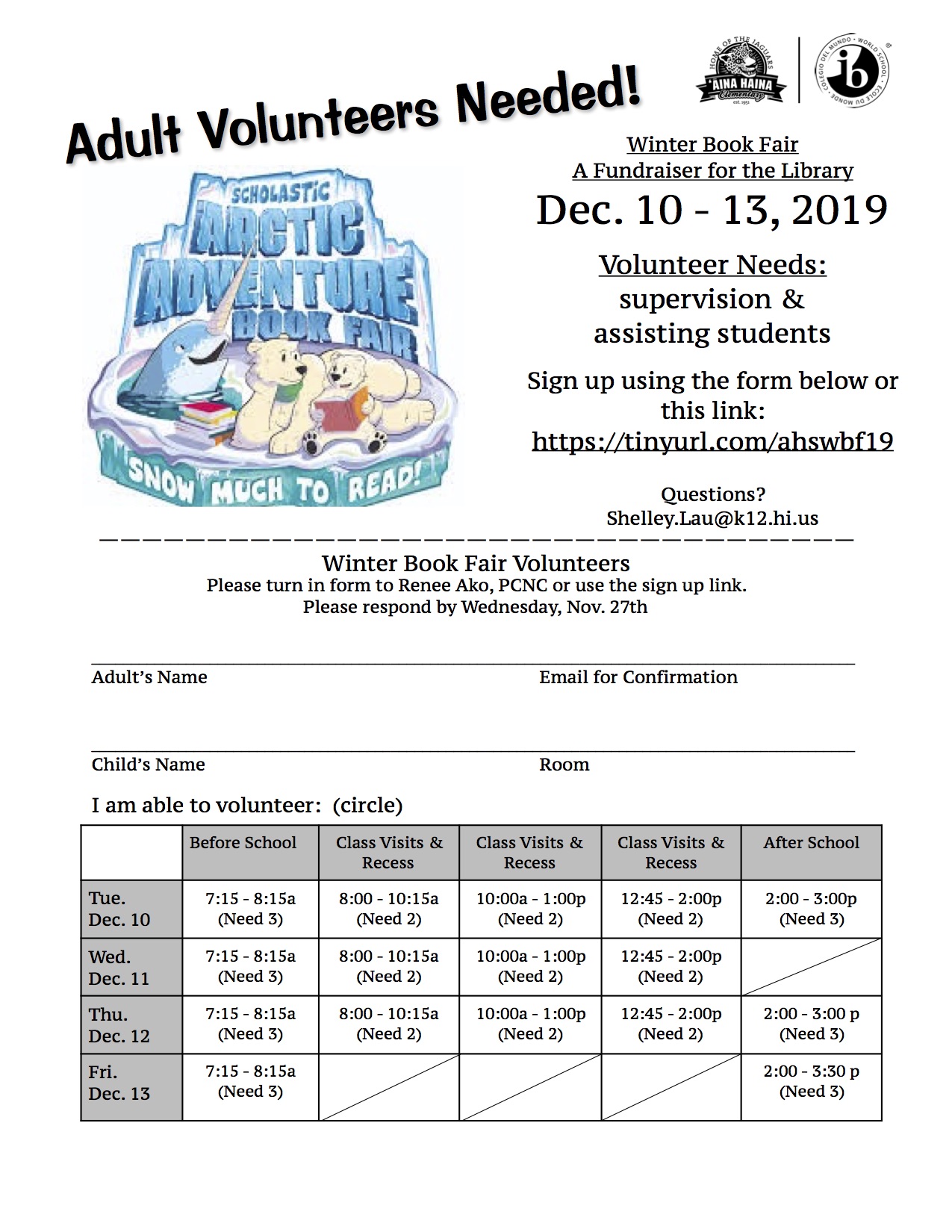 Book Fair Winter 2019