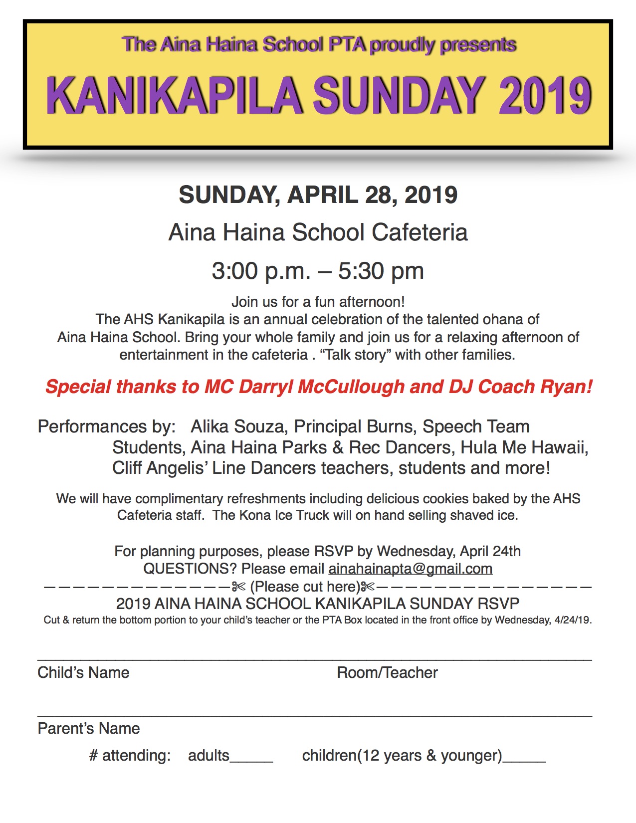 Kanikapila flyer 2019