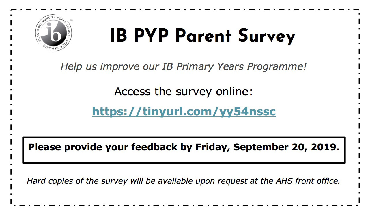 Self-Study- Parent Survey 
