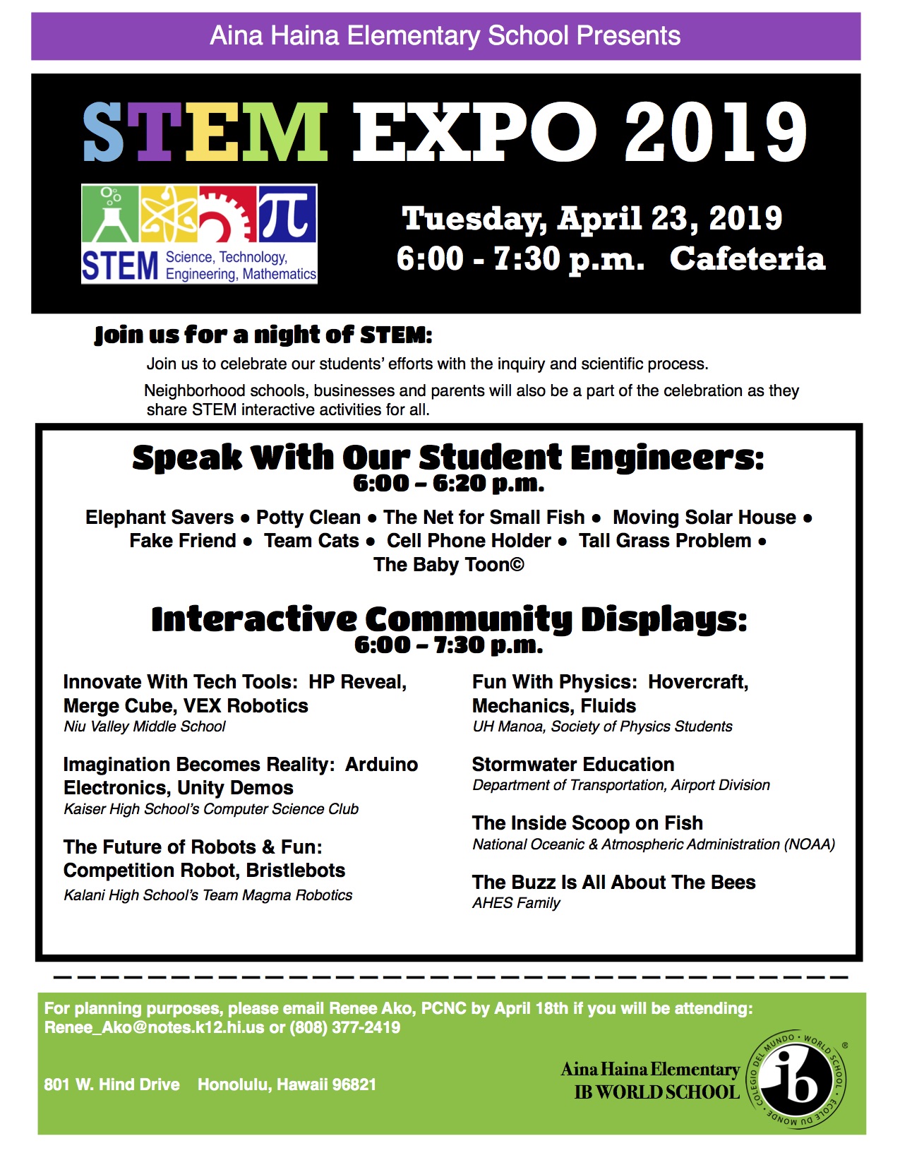 STEM Expo 2019 Flyer